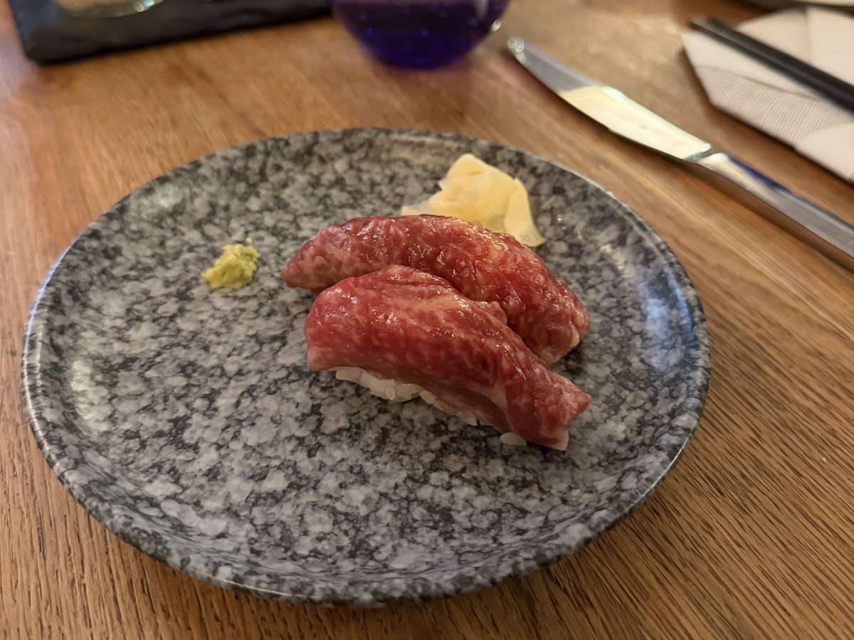 Wagyu-Sushi vom Chuck Tender