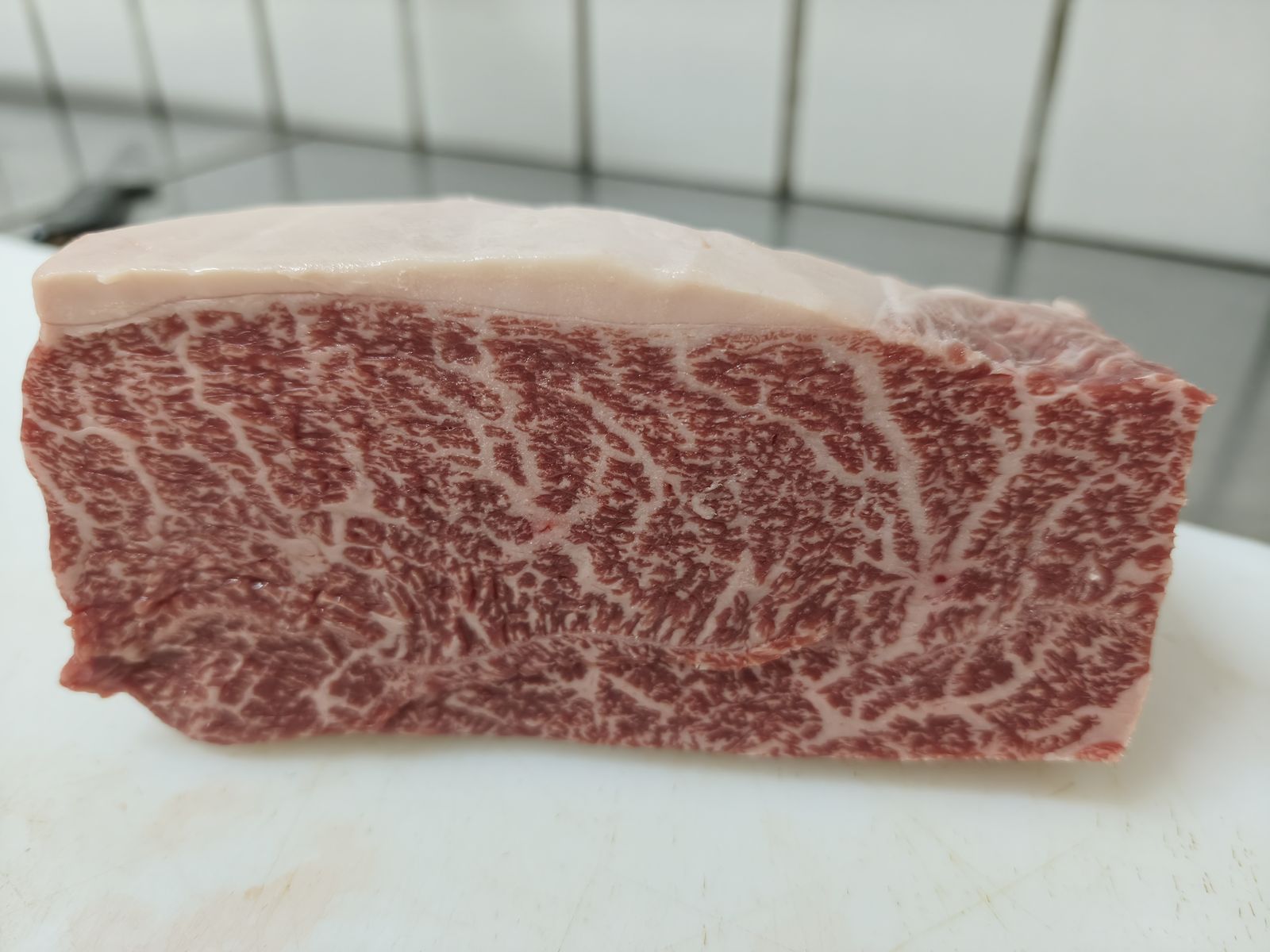 World Steak Challenge 2026用にカットした黒毛和牛サーロイン